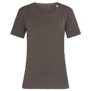 Stedman Claire Relaxed Women Crew Neck Schokolade ringgesponnene Baumw...