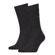 Calvin Klein 2P Carter Casual Flat Knit Sock Schwarz Gr 43/46 Herren