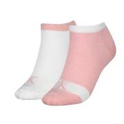 Calvin Klein 2P Glossy Sneaker Socks Weiß/Rosa Gr 39/42 Damen