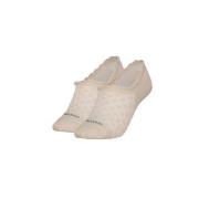 Calvin Klein 2P Libby Diamond No Show Sock Beige Strl 37/41 Damen