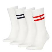 Tommy Hilfiger 4P Men Sport Stripe Sock Weiß Gr 43/46 Herren
