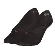 Tommy Hilfiger 2P Women Shine Footie Socks Schwarz Gr 39/42 Damen