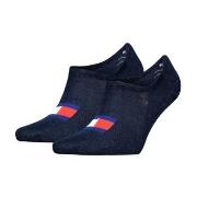 Tommy Uni TJ Flag Footie Socks 2P Marine Gr 39/42