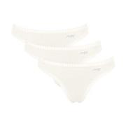 Sloggi 3P GO Crush String Elfenbein Baumwolle Small Damen