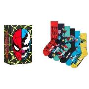Happy socks 6P Marvel Spider Man and Venom Gift Set Schwarz gemustert ...