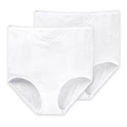 Schiesser 2P Essentials Cotton Maxi Embroidery Weiß Baumwolle Small Da...