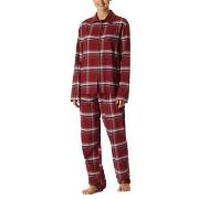 Schiesser Long Sleeve Pyjamas Rot Baumwolle 38 Damen