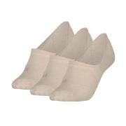 Calvin Klein 3P Footie Socks For Women Beige Gr 39/42 Damen