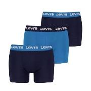 Levis 3P Repeat Logo Boxer Brief Multi Marine/Blau Baumwolle Small Her...