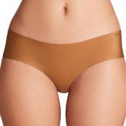 Under Armour 3P Pure Stretch No Show Hipster Hellbraun Small Damen