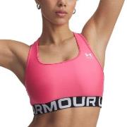 Under Armour BH Mid Branded Sport Bra Rosa Polyester Small Damen