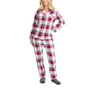 Damella Cotton Flannel Pyjamas Rot/Grün Baumwolle X-Large Damen