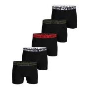 Björn Borg 5P Cotton Stretch Boxer 1719 Rot/Schwarz Baumwolle X-Large ...