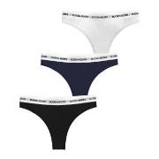 Björn Borg 3P Logo Thong Mixed Baumwolle Small Damen
