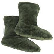 Damella Jaquard Fleece Slippers Grün Polyester Gr 35/37 Damen