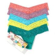 Hanky Panky 5P Signature Lace Low Rise Thong Multi-colour-2 Nylon One ...