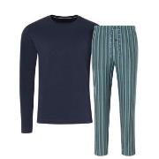 Jockey Night And Day Long Pyjama Blau/Gestreift Medium Herren