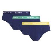 Nike 3P Everyday Essentials Cotton Stretch Hip Brief Dunkelblau Baumwo...