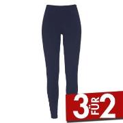 Damella Bamboo Leggings Marine Baumwolle Small Damen