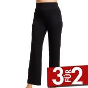 Damella Bamboo Lounge Pants Schwarz Bambus Small Damen
