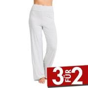 Damella Bamboo Lounge Pants Graumelliert Bambus Small Damen