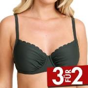 Damella Grace Wavy Bikini Bra Dunkelgrün B/C 38 Damen