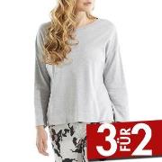 Damella Greymelange Flower Top Grau X-Large Damen
