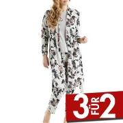 Damella Greymelange Flower Wrap Around Robe Grau Large Damen