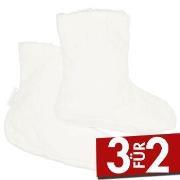 Damella Jaquard Fleece Slippers Weiß Polyester Gr 35/37 Damen