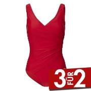 Damella Julia Basic Swimsuit Rot 38 Damen