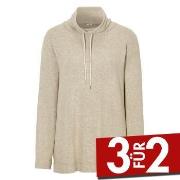 Damella Knitted Lounge Top Beige Large Damen