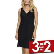 Damella Louise Nightdress Without Sleeves Schwarz Viskose Small Damen