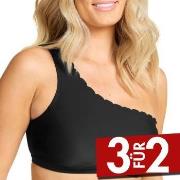 Damella Nora Wavy Bikini Top Schwarz 38 Damen
