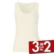 Damella Wool Top Elfenbein Merinowolle Small Damen