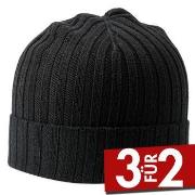 Amanda Christensen Beanie Schwarz Merinowolle One Size