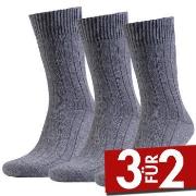 Amanda Christensen 3P Supreme Wool Sock Grau Gr 39/42
