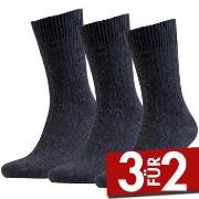 Amanda Christensen 3P Supreme Wool Sock Anthrazit Gr 39/42