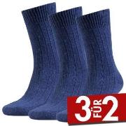 Amanda Christensen 3P Supreme Wool Sock Dunkelblau Gr 39/42