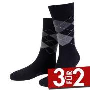 Amanda Christensen True Ankle Argyle Sock Schwarz/Grau Gr 39/42 Herren