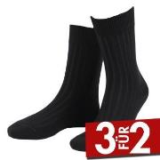 Amanda Christensen True Ankle Rib Sock Schwarz Gr 39/42 Herren
