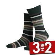 Amanda Christensen True Block Stripe Ankle Sock Schwarz/Grün Gr 39/42