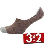 Amanda Christensen True Contrast Invisible Sock Dunkelbraun Gr 43/44