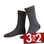 Amanda Christensen True Stripe Ankle Sock Braun Gr 39/42