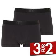 Jockey 2P Short Trunks Schwarz Polyamid Small Herren