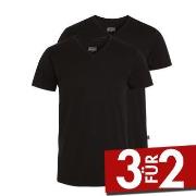 Jockey 2P V-Neck T-Shirt Schwarz Baumwolle Small Herren
