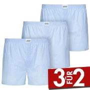 Jockey 3P Woven Soft Poplin Boxer Shorts Hellblau Baumwolle Small Herr...