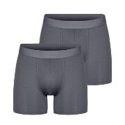 Bread and Boxers Active Boxer Brief 2P Grau Polyester Small Herren