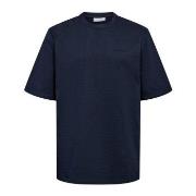 Resteröds Cotton T-shirt Marine Baumwolle Small Herren