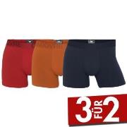 Dovre 3P Bamboo Boxer Tights Blau/Rot Small Herren