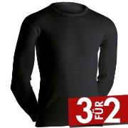 Dovre Long Sleeve Wool Crew Neck Schwarz Merinowolle Small Herren